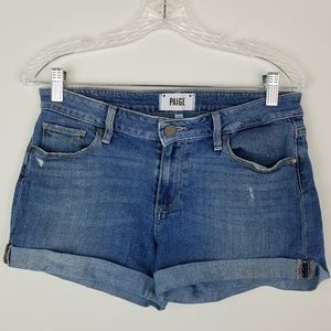 Paige | Jimmy Jimmy roll hem denim shorts size 27